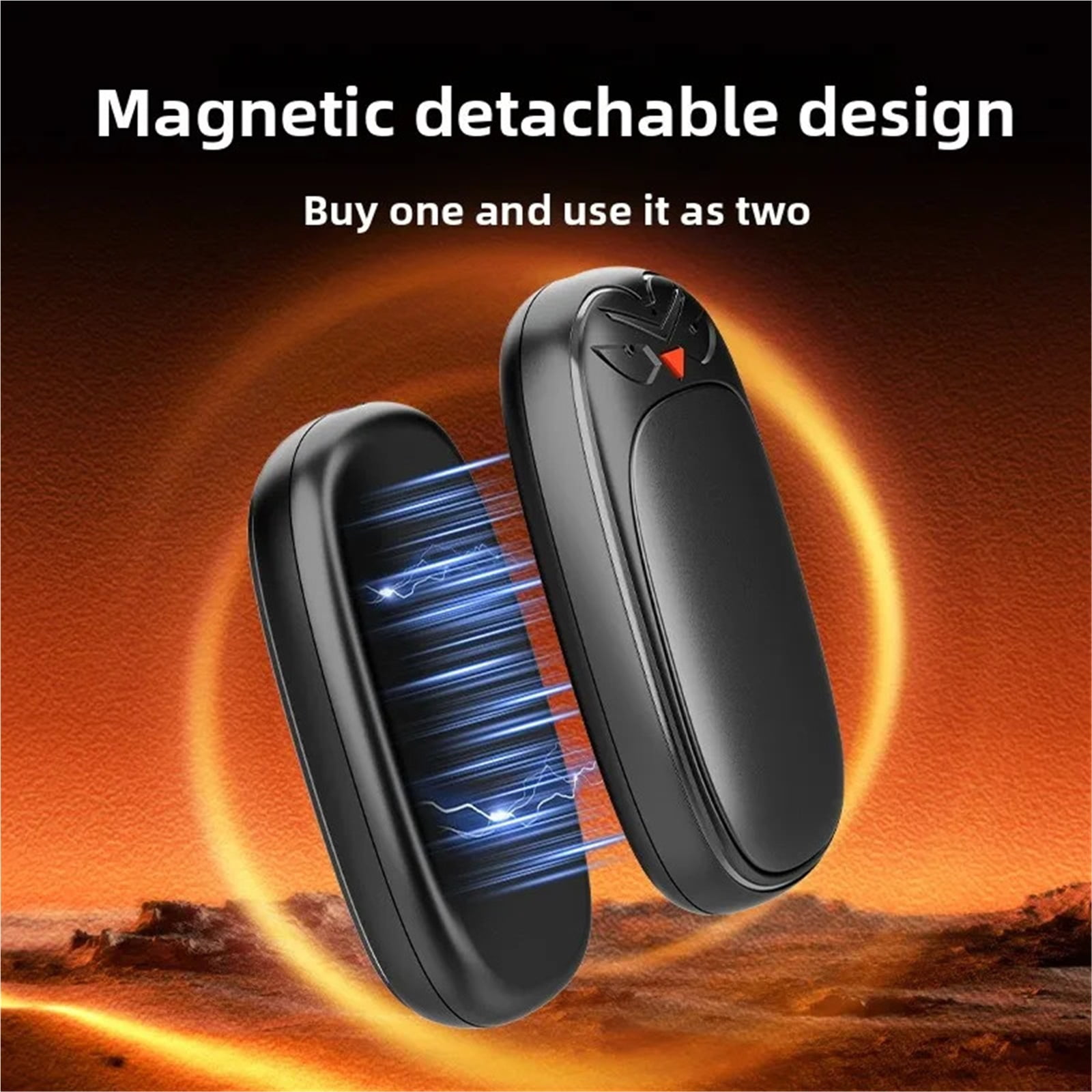 Split-type Magnetic Hand Warmer Is Rechargeable, Adjustable For High Temperature, Portable And Compact ,Heating Fast