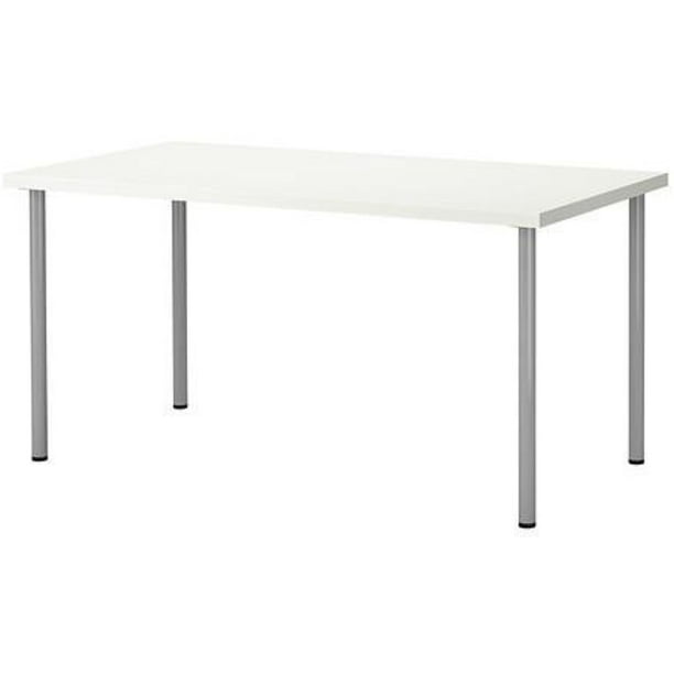 Ikea Linnmon Desk with Adils Legs for Multi Purpose 47 1/4"x23 5/8" White Desk Gray Legs