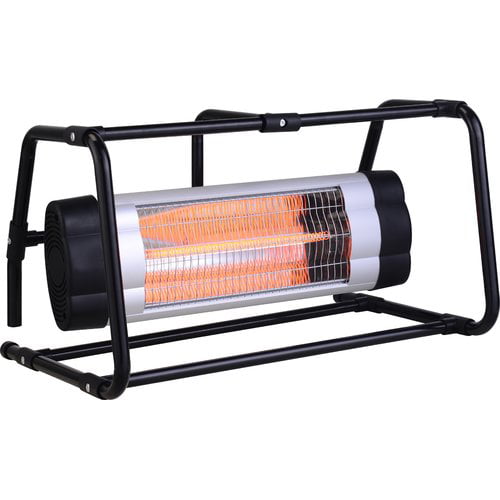 Hiland Freestanding Black Electric Patio Heater Com - Best Infrared Patio Heater Electric