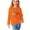 Orange, variant on Huvoen Toddler Boys Sweatshirts Cotton Long Sleeve Round-Neck Blouses & Shirts Girls Long Sleeve Prints Shirts Cute Crewnecks Tops Dressy Casual Blouses Clothes Gray 7 Years
