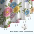 thumbnail image 6 of Pioneer Flower Floral Print Pattern Shower Curtain 36"x72", Bathroom Decorative Shower Curtain Set with 12 Hooks, Waterproof Washable, 6 of 6