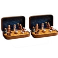 thumbnail image 2 of CuiLiyq Mini Christmas Nativity Set in A Tin Box, Portable 3D Scene Decoration Set, Christmas Gift for Family and Loved Ones, Small Religious Ornament, for Desk, Shelf and Office Decor (2 Pcs), 2 of 9