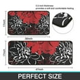 thumbnail image 7 of Red and Black Pioneer Flower Pattern Kitchen Rugs Sets Of 2,Anti Fatigue Kitchen Mat Rugs Non Slip Washable,Decorative Kitchen Floor Mats for Kitchen,Sink,Laundry,17"X30"+17"X47", 7 of 7