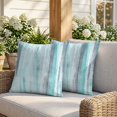 thumbnail image 3 of Pillow Covers 20x20 Set of 2, Turquoise Gray Ombre Square Throw Pillow Covers for Couch/Sofa/Living Room, Modern Abstract Art Oil Painting Decorative Soft Pillowcases for Couch Throw Pillows, 3 of 9
