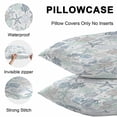 thumbnail image 5 of Blue Green Coastal Throw Pillow Covers 20x20 Inch Set of 2, Summer Beach Coral Shell Ocean Waterproof Outdoor Pillow Covers, Decorative Cushion Pillowcases for Couch, Sofa, Bed, Garden, Patio, 5 of 9