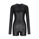 thumbnail image 4 of Body moldeador para mujer, moda negra, ajustado, con cremallera, estilo discoteca, mono moldeador para mujer, 4 of 8