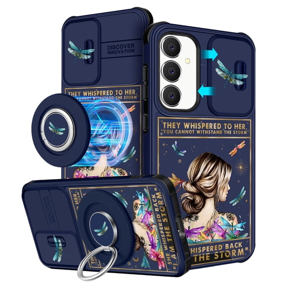 Funermei 【2in1 for Samsung Galaxy S23 FE Case Women Cute Girls Phone Cover Girly