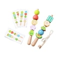 thumbnail image 4 of kokiya Beads Sequencing Toy Colorful Wooden Game Early Learning Educational Sensory Toy Style A, 4 of 10