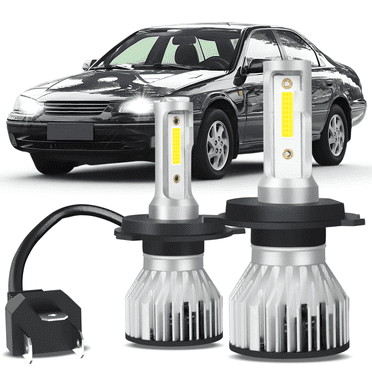 H4 LED Headlight Bulbs for 1997-1999 Toyota Camry High and Low Beam Plug & Play 7600LM 6000K, 2 Bulbs