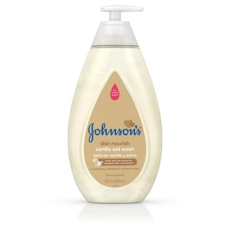 Johnson's Skin Nourish Baby Wash With Vanilla & Oat Extract, 27.1 fl. (Best Baby Bath Products In India)