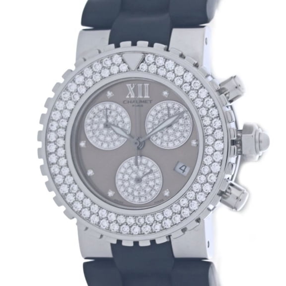 Pre-Owned Chaumet Class One LM Chronograph Diamond W06247-17A Men's Watch 40387