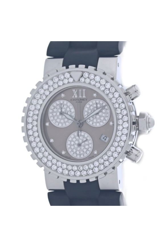 Pre-Owned Chaumet Class One LM Chronograph Diamond W06247-17A Men's Watch 40387