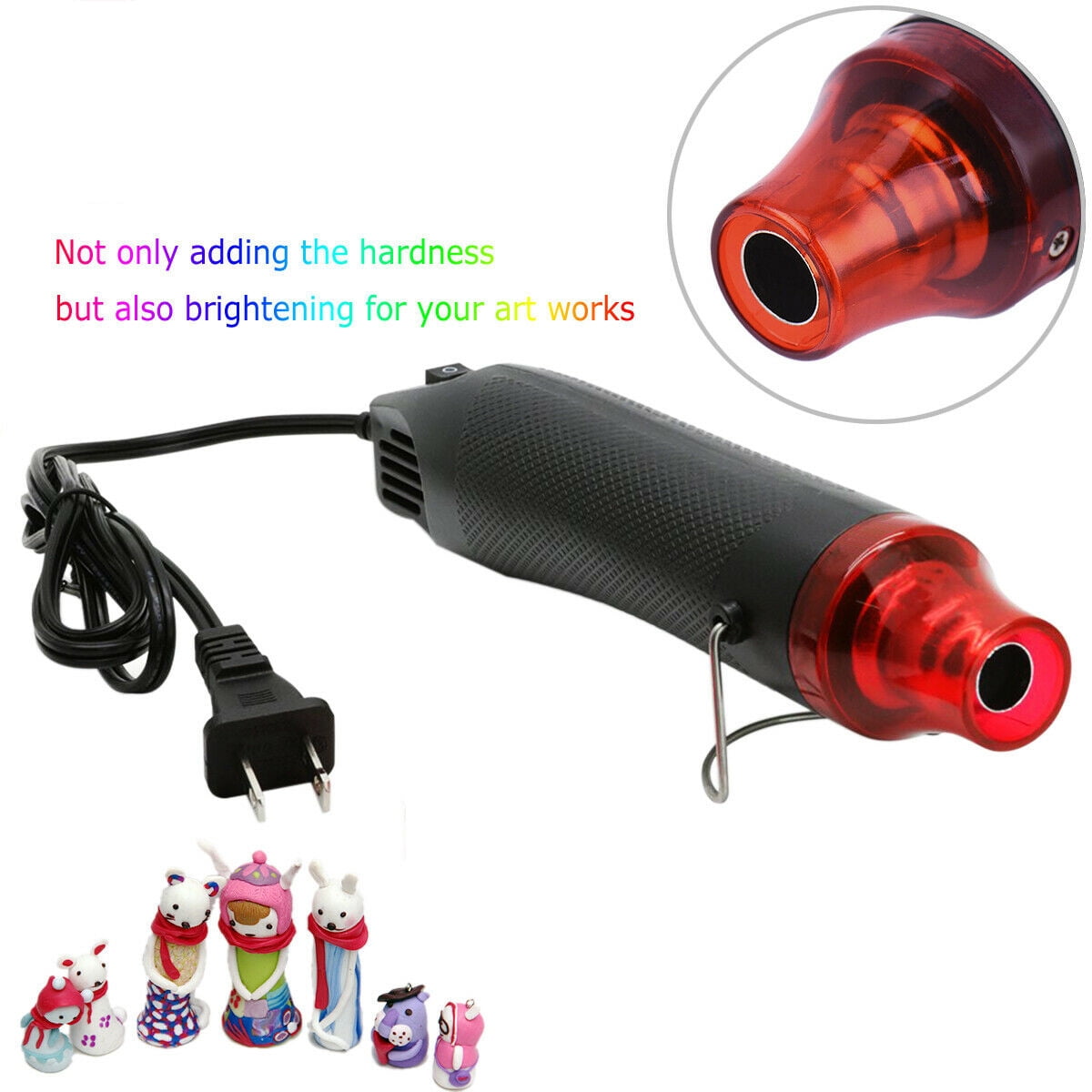 300 W Multi Hand-hold Heat Tools. Embossing Soft Rubber Stamp Shrink Wrapping Tubing PVC DIY Mini Heat Gun,for Epoxy Resin Crafts,Portable Hot Air Electrical Heat Tool for Embossing 