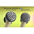 thumbnail image 3 of Texturing Hammer Dimples & Narrow Stripe Design Jewelry Metal Texture Finish, 3 of 9