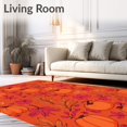 thumbnail image 2 of ODIKA 5'x7' Machine Washable Non-Slip Area Rug, Thanksgiving Bounty Entrance Seasonal Celebration High Traffic Rug, Orange, 602334, 2 of 7