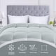 thumbnail image 3 of Ropa de cama Edreforter Utopia, tamaño doble, para todas las estaciones, gris claro, 3 of 7