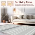thumbnail image 2 of ODIKA 5'x7' Machine Washable Non-Slip Area Rug, Minimalist Striped Welcome with Alternating and Bands High Traffic Rug, Gray, 154050, 2 of 7