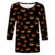 thumbnail image 3 of Ailaofu 3/4 Length Sleeve Women Tops Crew Neck Blouses Dressy Casual Summer T Shirts Loose Fit Business Work Clothes, 3 of 4