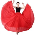 thumbnail image 3 of 720 Degree Chiffon Skirt Ballet Dance Women Long Skirts Dancer Practice Wear Stage Dance Skirt, 3 of 6