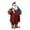 B, variant on Opvise Christmas Santa Claus Figurine Miniature Resin Santa Ornament with Gift Bag for Holiday Indoor Home Tabletop Decor