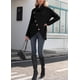 thumbnail image 3 of Jersey GRECERELLE para mujer, cuello alto, grueso, negro, 3 of 8