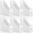 thumbnail image 3 of 6Pcs Magazine File Holder Durable Vertical File Holder Large Capacity Cardboard Magazine Holder Plastic Magazine Rack Multifunctional Magazine Storage Box for Home Office School Desktop, 3 of 10