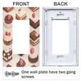 thumbnail image 3 of Yayeee Rocker Switch Wall Plate 1-Gang 4.6"x2.9" Home Decorative Outlet Cover, Cute Chocolate Cakes, 3 of 6