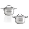 thumbnail image 2 of BergHOFF 2.5" Stainless Steel Covered Mini Pots, Set of 4, 2 of 2