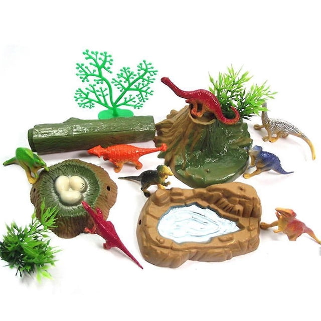 Plastic Dinosaur Model Action&Figure Toy Kids Sand Table Scenery Accessory