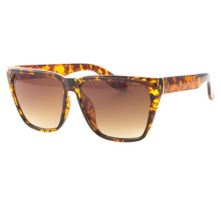 Womens Square Sunglasses - Large Oversized Square Sunglasses Gradient Lens Thick Retro Frame Women Fashion