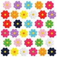 thumbnail image 2 of Yuarrent 33 piezas de parches con apliques de flores para manualidades con plancha, insignia, planta de ropa Tela de costura y artesanía, 2 of 6