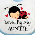 thumbnail image 3 of Inktastic Loved by My Auntie Ladybug Boys or Girls Baby Bib, 3 of 3