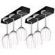thumbnail image 5 of Kearding Estante boca abajo de ABS para copas de vino domésticas, fácil instalación, aplicaciones amplias, 2 uds. Organizadores de utensilios de cocina, 5 of 6