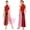 Burgundy, variant on Women Lyrical Dance Rhinestone Sleeveless Contemporary Dancewear Mesh Split Long Dress Black S