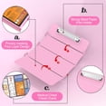 thumbnail image 4 of Portapapeles de enfermería NECEG plegable de aluminio rosa con hojas de trucos, 4 of 9