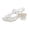A-Silver521, variant on Womens Heeled Sandals Boho Flexible Sleek Open Toe Ankle Buckle Soft Foam Platform Jelly Heeled Sandals Summer Beach Vacation Sandals
