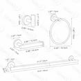 thumbnail image 6 of Brushed Gold Towel Bar Set 10 Pieces Bathroom Hardware Accessories Set Towel Rack Set for Bathroom SUS304 Stainless Steel Toilet Paper Holder Wall Mounted, 23.6 Inch, 6 of 7