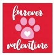 Way to Celebrate Valentine's Day Furever Valentine Napkins, 20 Count
