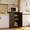 Brown, variant on 33'' Small Kitchen Pantry Storage Cabinet with 4 Drawers 3 Shelves and 1 Door, Noelse Wooden Mini Kitchen Storage Cabinet, White