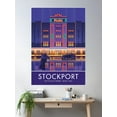 thumbnail image 2 of Stockport, Plaza Cinema Poster Wall Art, Modern Wall Decor For Living Room Bedroom, 8x12 UNFRAMED, 2 of 3