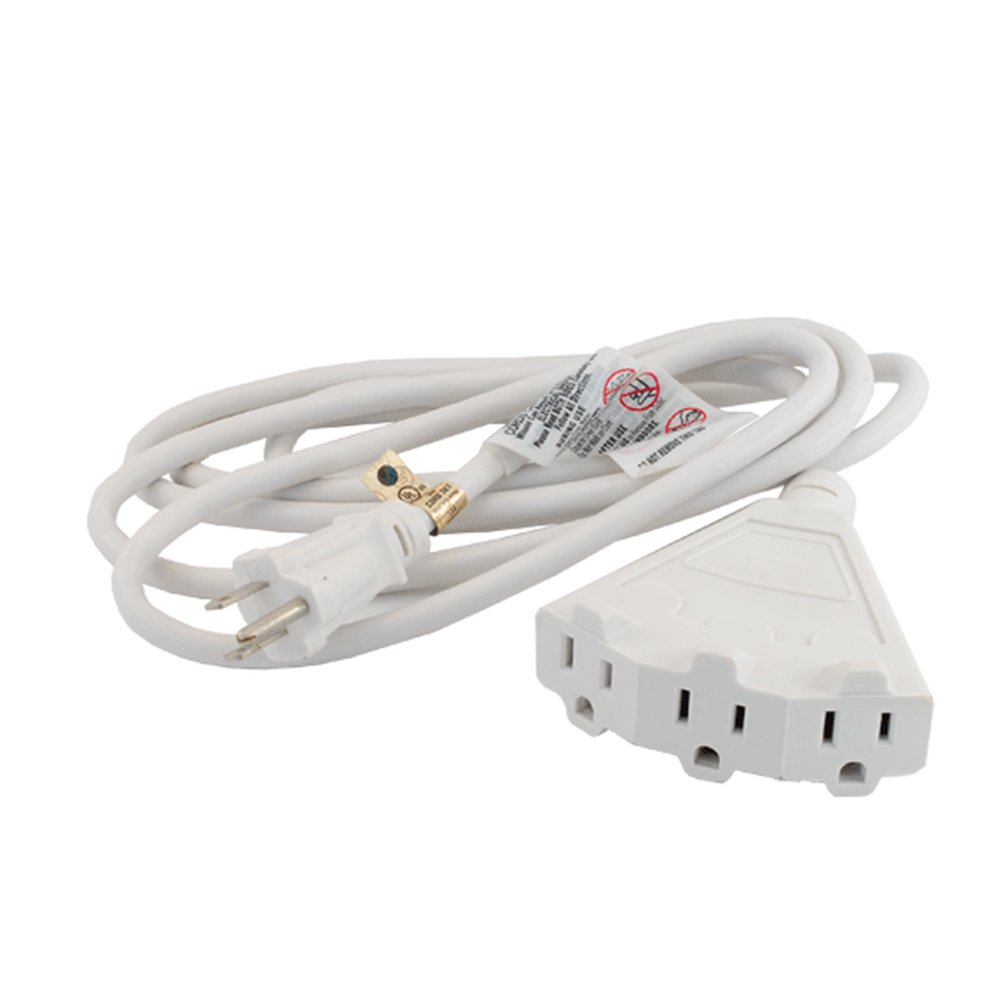 Uninex 8Ft 16/3 AWG Gauge SJTW Power Block Medium Duty Extension Cord