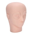 thumbnail image 2 of Maniquí de práctica de maquillaje desmontable de silicona, modelo de cabeza de entrenamiento para injerto de pestañas., 2 of 14