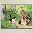 thumbnail image 3 of Taladro Diamante Pintura Cgtredaw 5D DIY Pueblo Gato Patos Punto Cruz bordado, 3 of 9