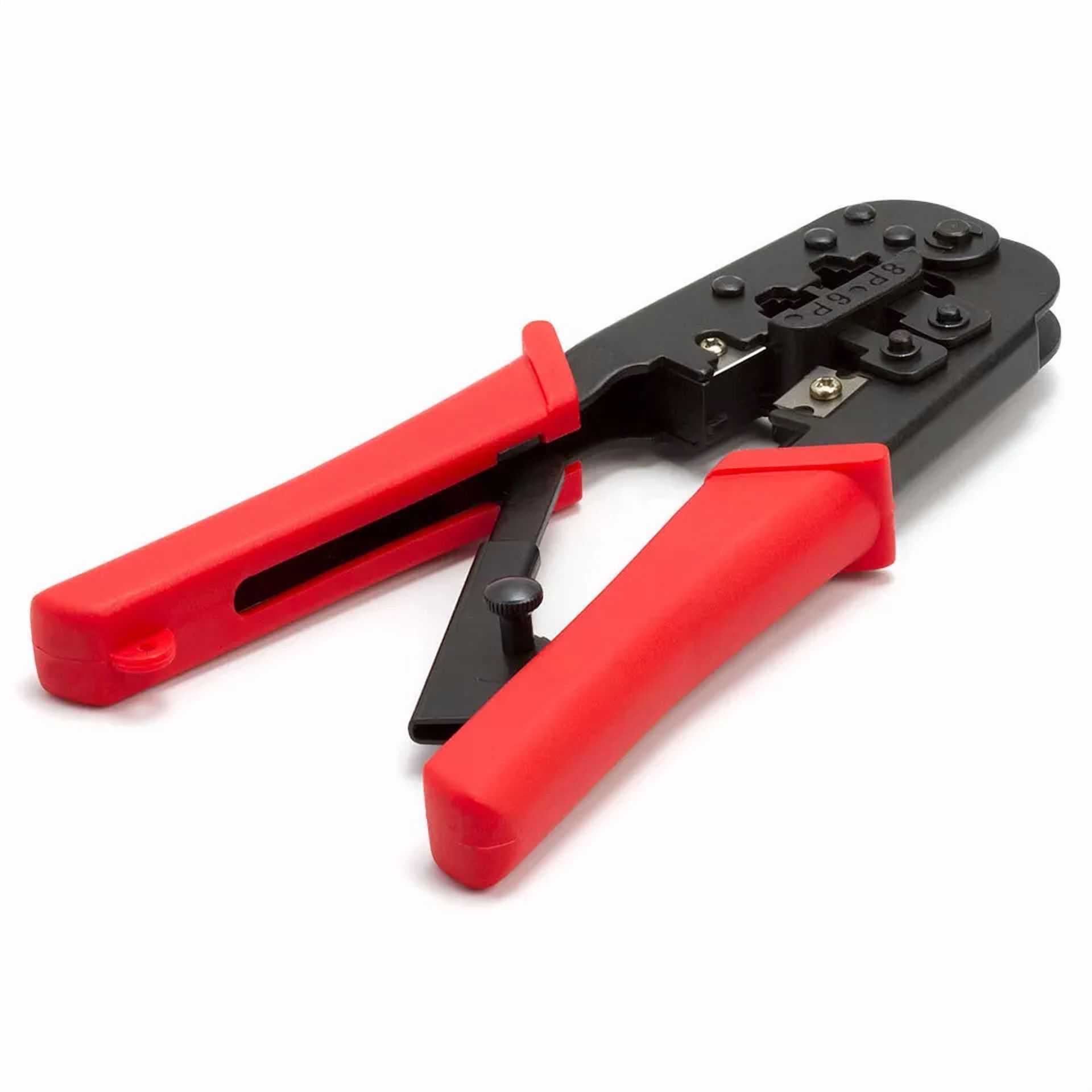 BUTTERFLY- Ratchet Crimping Tool Rj11 Rj12 Rj45 Plugs Cat5E Cat6 Cable Cutter & Stripper