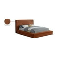 thumbnail image 2 of Meridian Furniture Dorian Cognac Velvet Queen Bed, 2 of 7