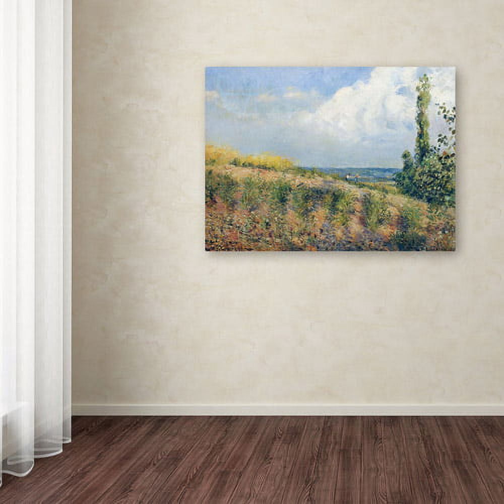 Trademark Fine Art "The Approaching Storm" 1877 Canvas Art by Camille Pissarro