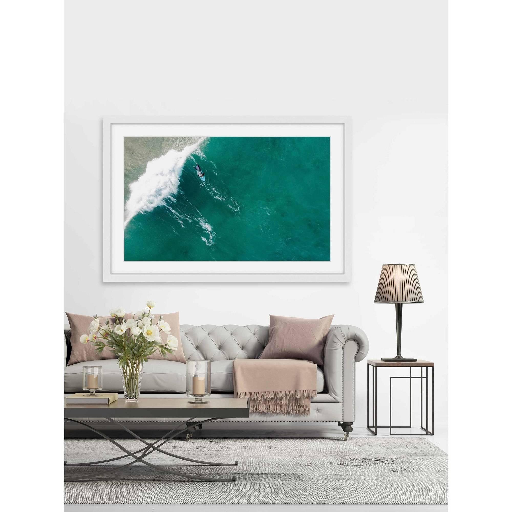 Marmont Hill "Big Wave" by Karolis Janulis Framed Painting Print