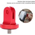 thumbnail image 4 of Adaptador de trípode para cámara,Adaptador de montaje para trípode de aleación de aluminio,Accesorio profesional para cámara de acción de vídeo (rojo), 4 of 5