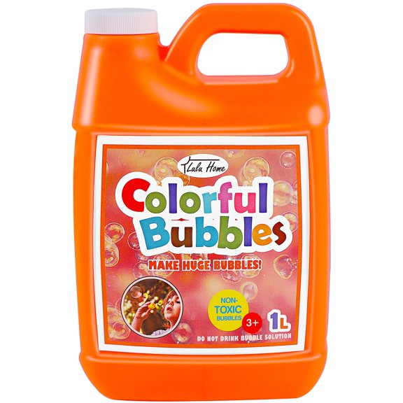 Recarga concentrada Lulu Home de Bubble Solution, 1 litro, para fiestas infantiles