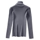 thumbnail image 4 of Otoño Invierno 2020, suéteres de punto de cuello alto para mujer, suéter ajustado de manga larga Gris Yuyangstore Suéter de punto de mujer, 4 of 8